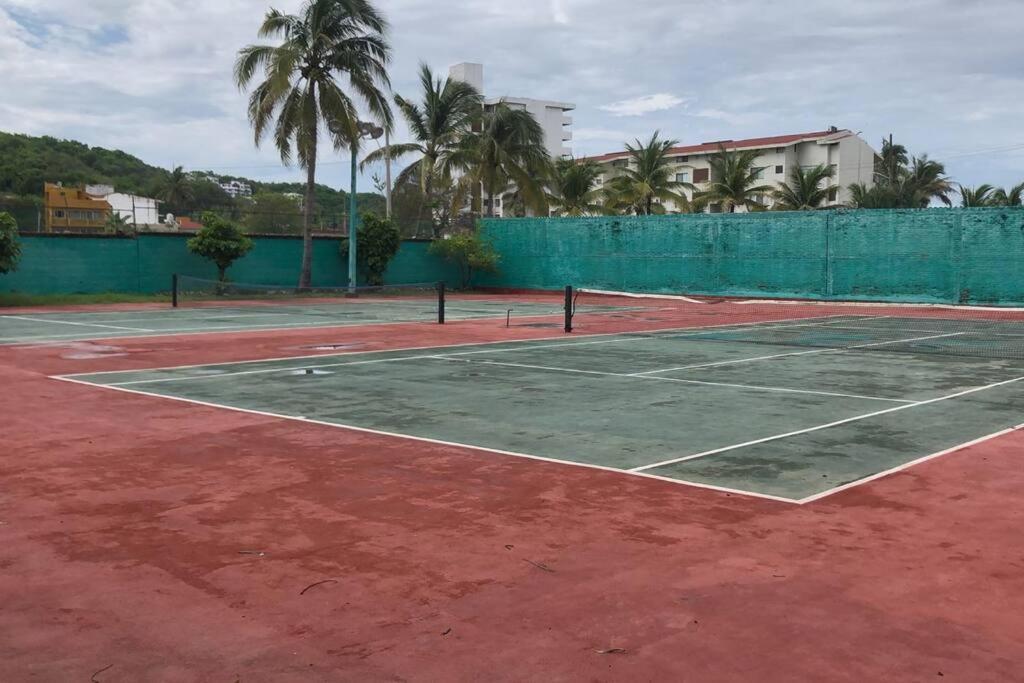 Hermoso Apartamento En Manzanillo Con Alberca Y Cancha De Tenis, Ideal Para Relajarse Y Disfrutar De Una Escapada Tranquila En El Paraiso Tropical Extérieur photo